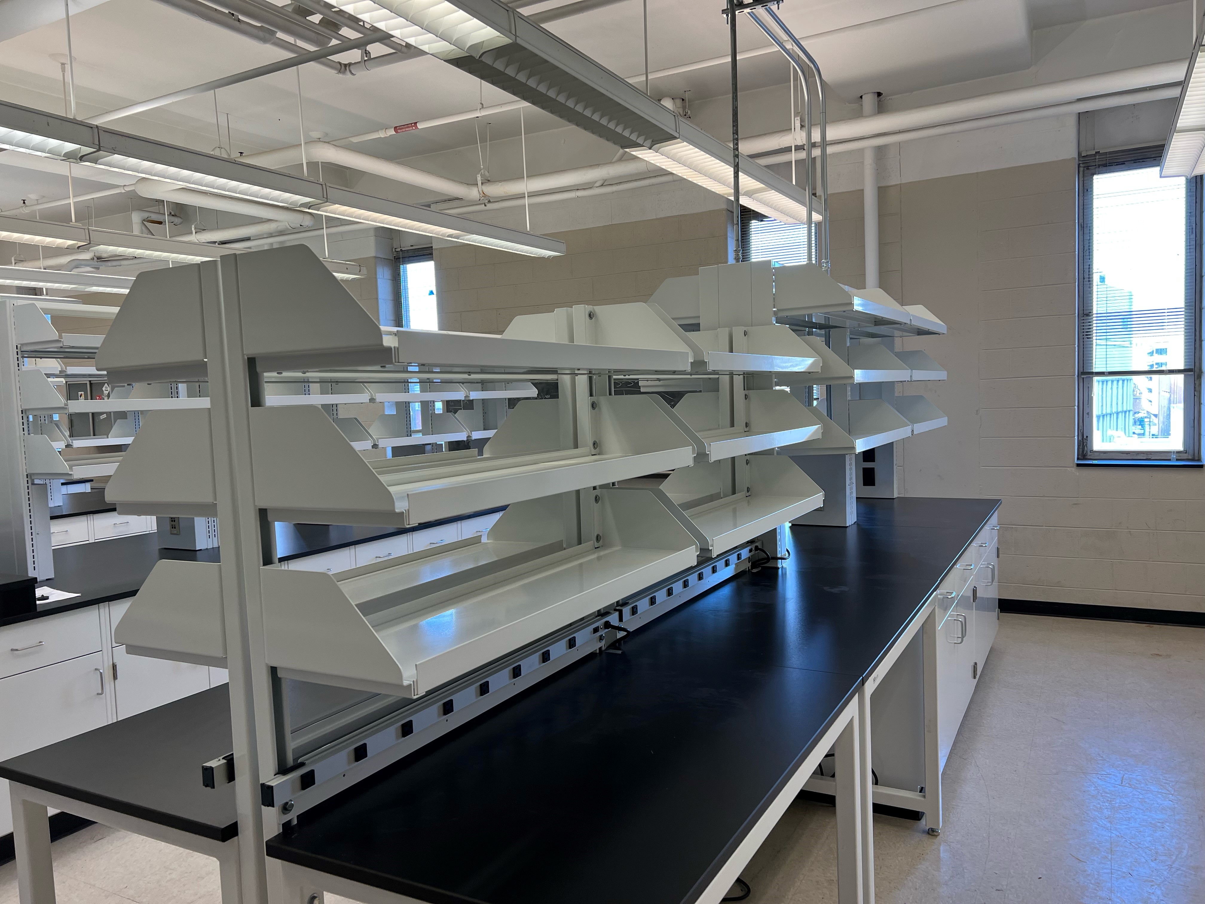 Stacked Reagent Shelving Systems