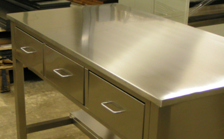 counter tops stainless steel